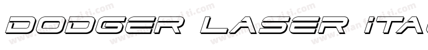 Dodger Laser Italic ItalicVersion字体转换